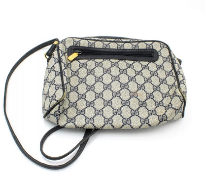 Gucci Vintage GG Monogram Navy Crossbody Bag