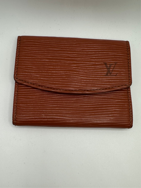 Vintage 1996 Louis Vuitton Epi Leather Brown Card Case