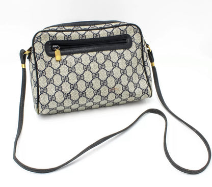 Gucci Vintage GG Monogram Navy Crossbody Bag