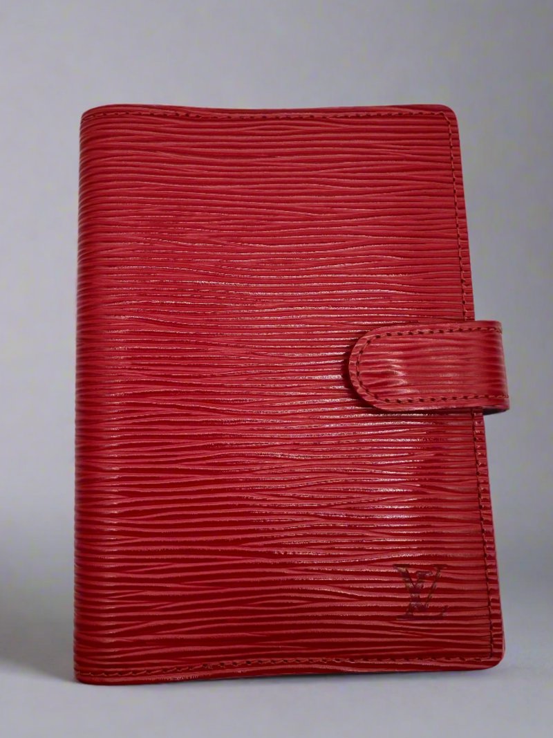 PreLoved Vintage Louis Vuitton Red Epi Leather Agenda Cover